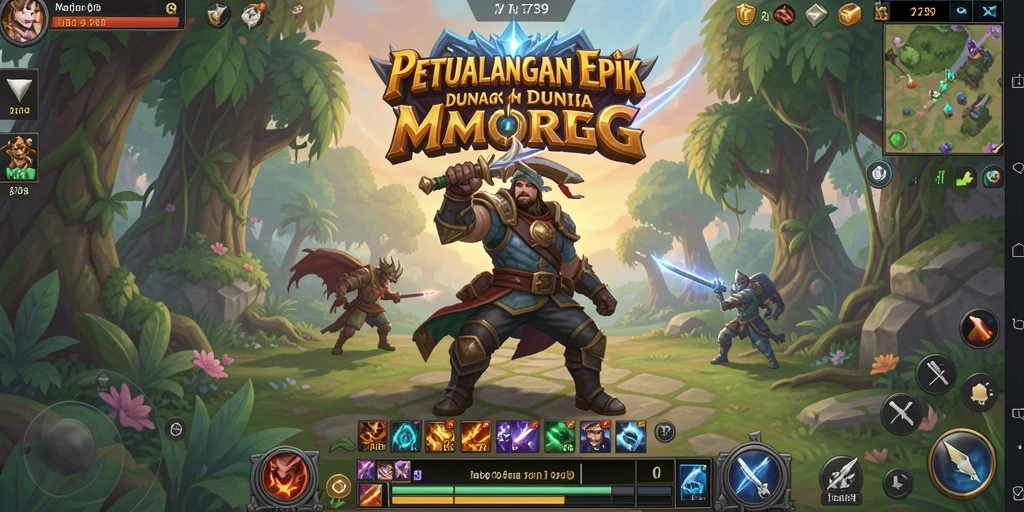 Screenshot menampilkan aksi seru dalam gameplay MMORPG 2739.