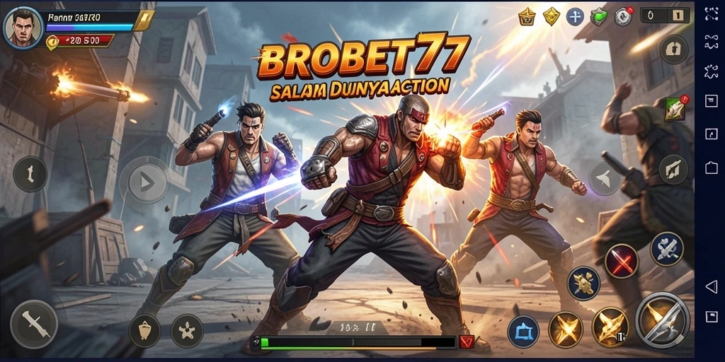 Tampilan seru dari gameplay BROBET77 dengan pertarungan yang mendebarkan.