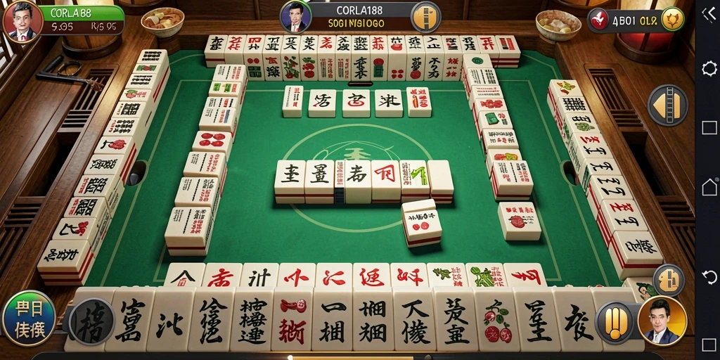 Tampilan gameplay Mahjong yang seru di CORLA188.