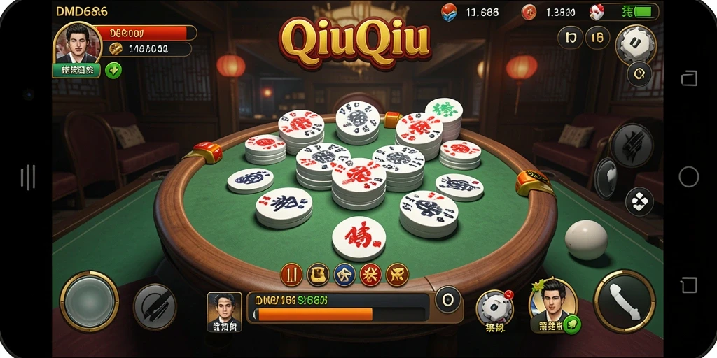 Tampilan gameplay QiuQiu yang seru dan interaktif di DMD686.