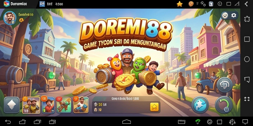 Tampilan gameplay seru DOREMI88 dengan berbagai tantangan bisnis.