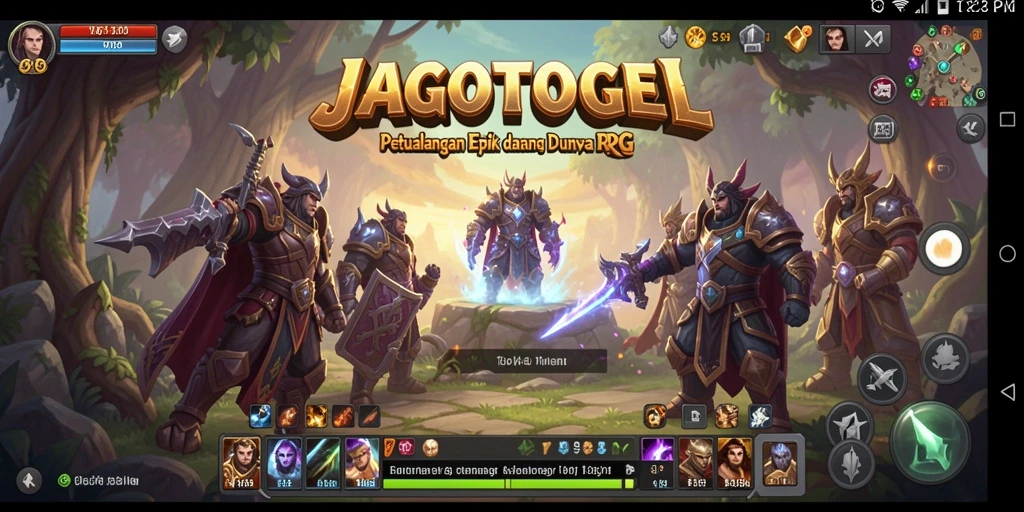 Tampilan gameplay seru di JAGOTOGEL dengan pertarungan epik.