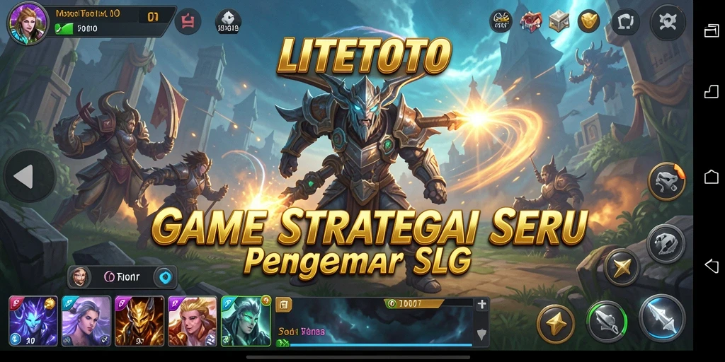 Gameplay LITETOTO yang menegangkan dalam suasana perang strategi.