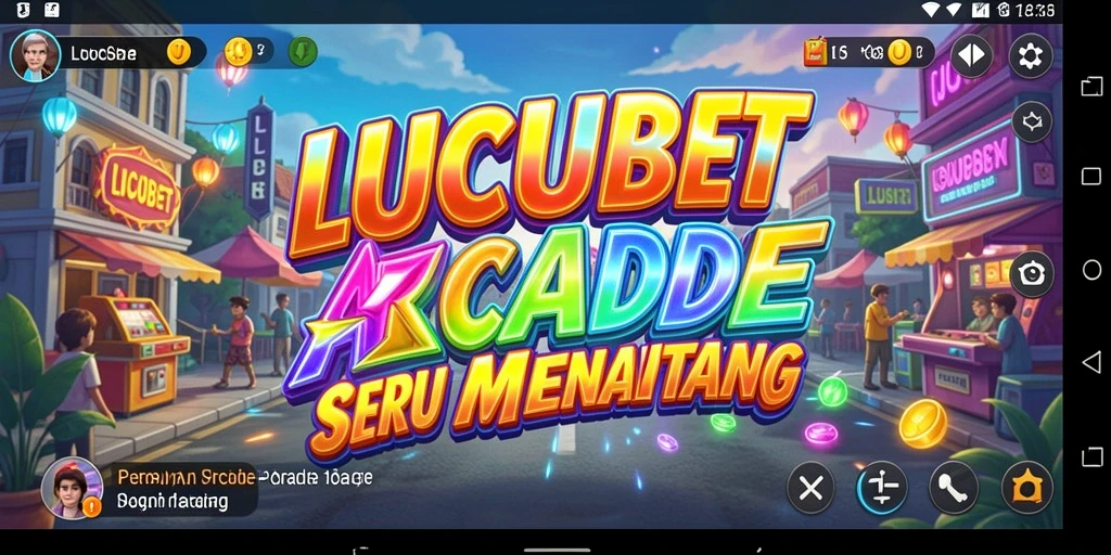 Tampilan gameplay seru LUCUBET dalam arcade yang menantang.