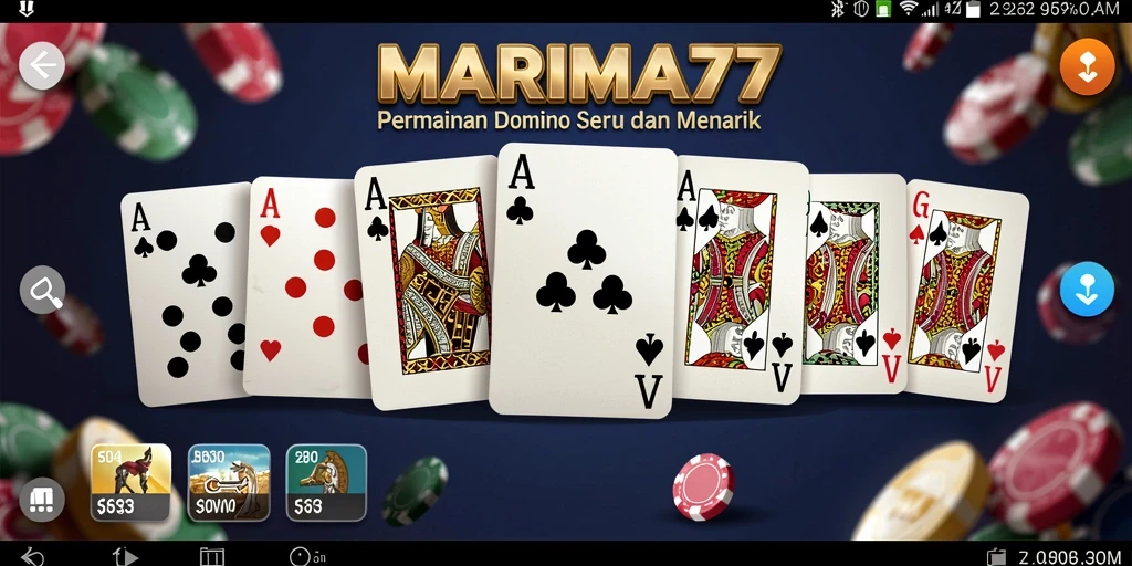 Tampilan gameplay seru dari aplikasi MARIMA77 yang penuh tantangan.