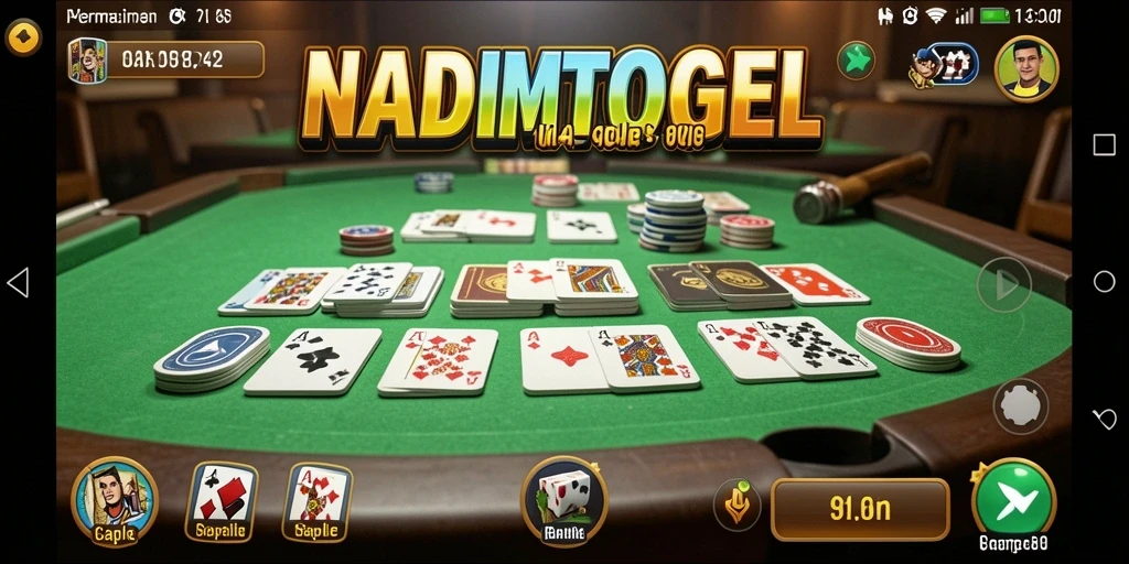 Tampilan gameplay Gaple yang seru dan interaktif.