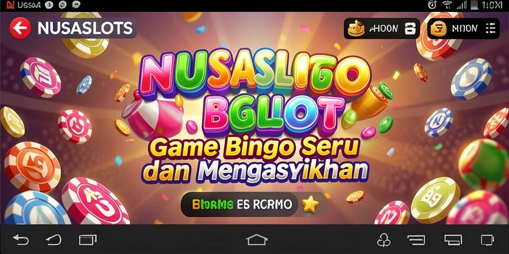 Tampilan gameplay NUSASLOTS yang seru dan menantang dalam permainan Bingo.