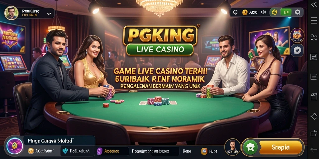 Tampilan screenshot PGKING menampilkan aksi mendebarkan dalam permainan Live Casino.