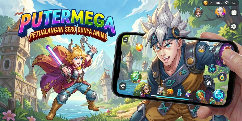 Tampilan menakjubkan dari gameplay PUTERMEGA yang penuh aksi.