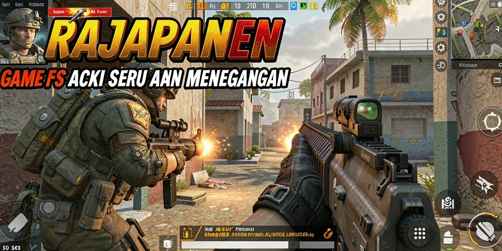 Tampilan aksi intens dalam gameplay RAJAPANEN yang seru.