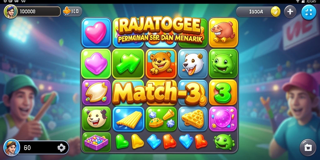 Tampilan permainan RAJATOGEL yang cerah dan penuh warna.