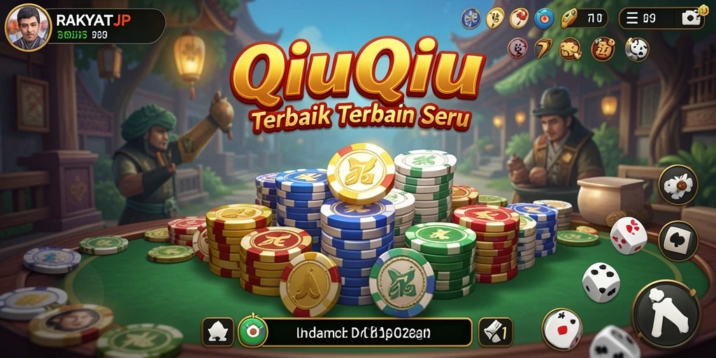 Tampilan gameplay menarik dari RAKYATJP, penuh aksi QiuQiu.