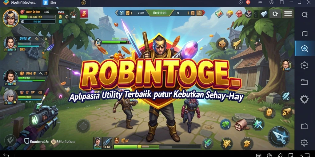 Tampilan antarmuka utama ROBINTOGEL yang sederhana dan fungsional.