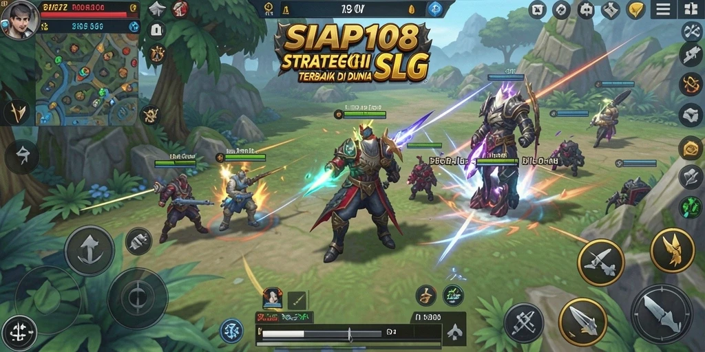 Tangkapan layar SIAP108 menampilkan pertempuran strategi epik.