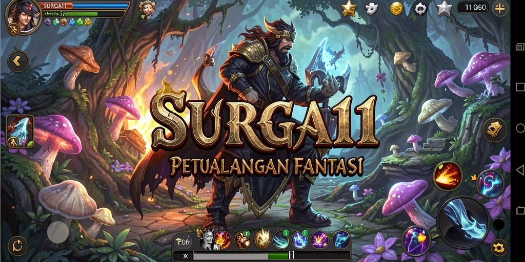 Tampilan gameplay SURGA11 yang memukau dan penuh aksi.