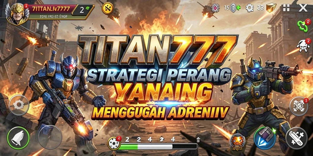 Tampilan gameplay menegangkan di TITAN777 dengan strategi mendalam.