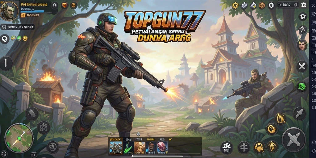 Tangkapan layar gameplay <strong>TOPGUN77</strong> yang menegangkan dan penuh aksi.