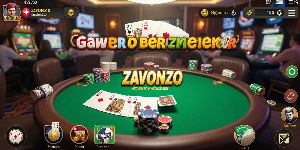 Tampilan gameplay ZAVONZO yang menarik dan kompetitif.
